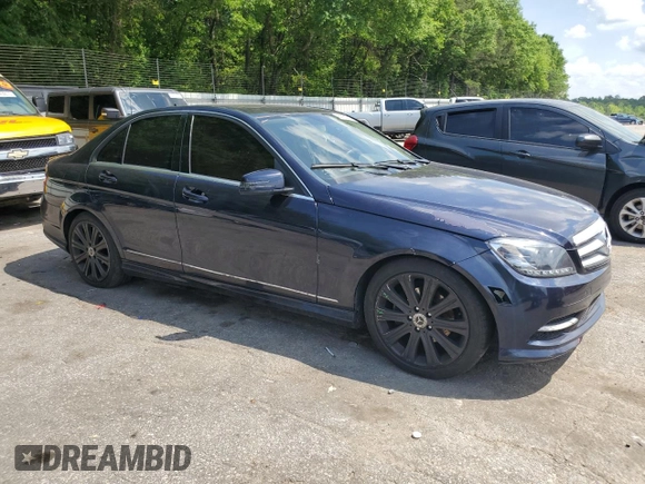 2011 Mercedes-Benz C 300 Sport with VIN WDDGF8BB4BR139871, listed as a Copart auction lot 54922615 with 189,937 mi miles and Salvage title. Bid and sale history available at DreamBid. Image 4.