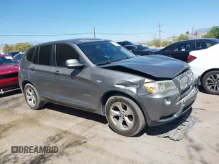 2011 BMW X3 28i with VIN 5UXWX5C55BL710408, listed as a IAAI auction lot 42087592 with 168,569 mi miles and . Bid and sale history available at DreamBid. Image 1.