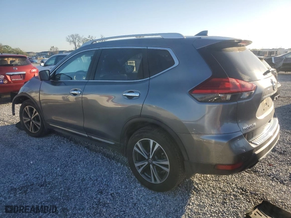 2017 Nissan Rogue SL with VIN JN8AT2MT6HW405885, listed as a Copart auction lot 48282395 with 52,298 mi miles and Salvage Title. Bid and sale history available at carsss.com. Image 2.