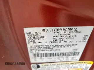 2014 Ford F-150 XL with VIN 1FTFW1CF8EKF36575, listed as a Copart auction lot 63523875 with 182,600 mi miles and Salvage title. Bid and sale history available at DreamBid. Image 12.