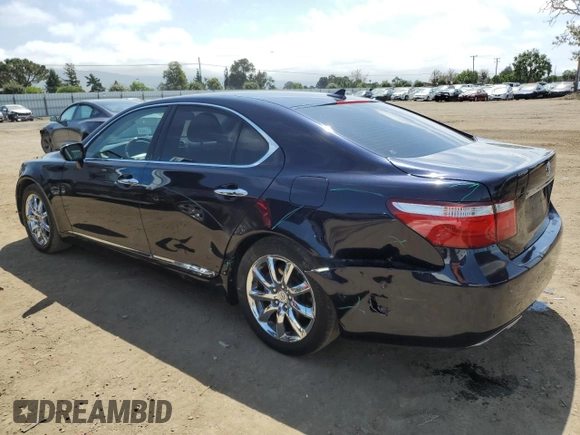 2007 Lexus LS 460 z VIN JTHBL46F775051316, wystawiony jako Copart lot #55252955 z przebiegiem 160 404 mil mil oraz Szkoda całkowita • Salvage title. Historia ofert i sprzedaży dostępna na DreamBid. Obrazek 2.