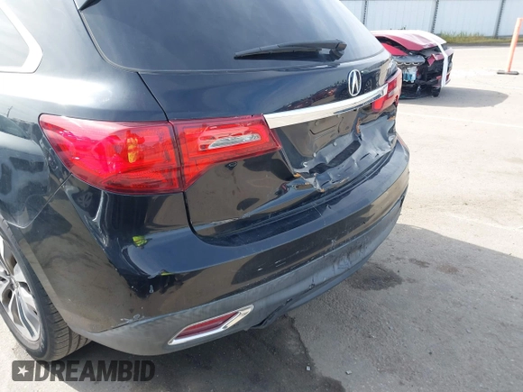 2014 Acura MDX Tech Pkg with VIN 5FRYD3H40EB017310, listed as a IAAI auction lot 41846635 with 130,734 mi miles. Bid and sale history available at carsss.com. Image 17.