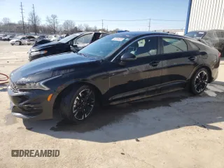 2021 Kia K5 GT-Line with VIN 5XXG64J22MG080264, listed as a Copart auction lot 48386005 with 20,684 mi miles and Salvage Title. Bid and sale history available at carsss.com. Image 1.