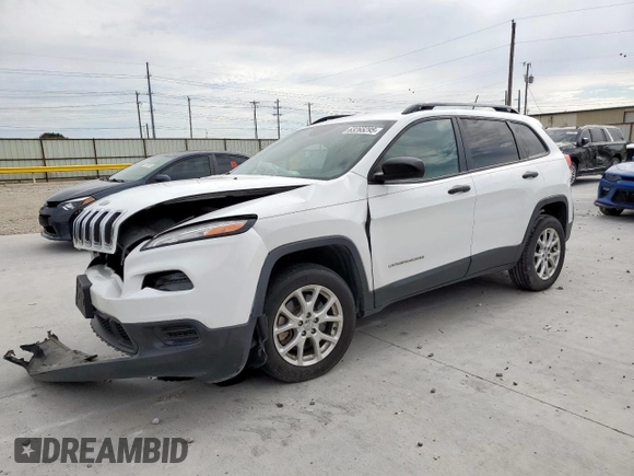 2015 Jeep Cherokee Sport with VIN 1C4PJLAB9FW632112, listed as a Copart auction lot 63265295 with 83,301 mi miles and Salvage title. Bid and sale history available at DreamBid. Image 1.