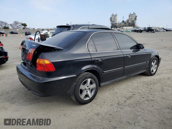 1999 Honda Civic EX z VIN 2HGEJ8641XH531176, wystawiony jako Copart lot #50145445 z przebiegiem 138 366 mil mil oraz Szkoda całkowita • Salvage title. Historia ofert i sprzedaży dostępna na DreamBid. Obrazek 3.
