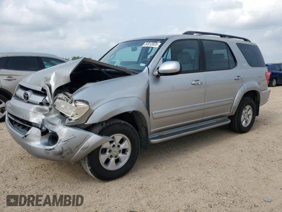 2007 Toyota Sequoia SR5 with VIN 5TDZT34A27S292597, listed as a Copart auction lot 54912925 with 212,463 mi miles and Salvage Title. Bid and sale history available at carsss.com. Image 1.