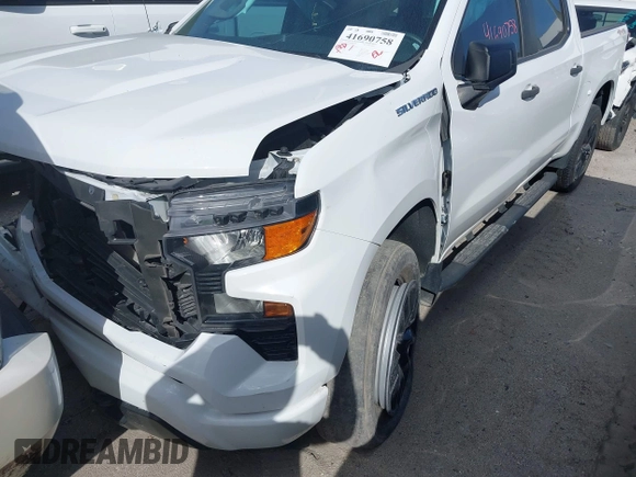 2022 Chevrolet Silverado 1500 Custom with VIN 3GCPDBEK7NG580584, listed as a IAAI auction lot 41690758 with 22,741 mi miles. Bid and sale history available at carsss.com. Image 19.