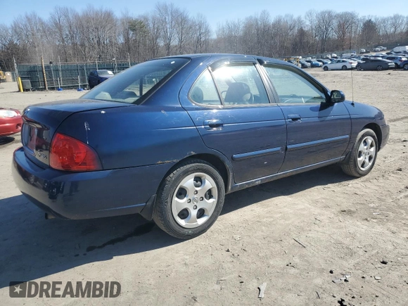 2006 Nissan Sentra S with VIN 3N1CB51DX6L614221, listed as a Copart auction lot 48555105 with 215,147 mi miles and Salvage Title. Bid and sale history available at DreamBid. Image 3.