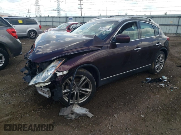 2011 Infiniti EX Journey with VIN JN1AJ0HR4BM851933, listed as a Copart auction lot 67425694 with Not Provided miles and Salvage Title. Bid and sale history available at carsss.com. Image 1.
