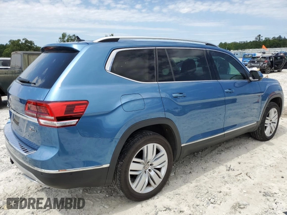 2019 Volkswagen Atlas SEL Premium z VIN 1V2NR2CA4KC559238, wystawiony jako Copart lot #58257085 z przebiegiem 178 647 mil mil oraz Tytuł czysty. Historia ofert i sprzedaży dostępna na DreamBid. Obrazek 3.