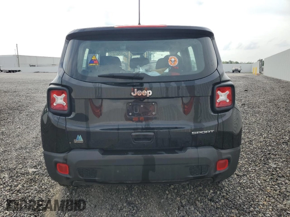 2020 Jeep Renegade Sport with VIN ZACNJAAB1LPL34994, listed as a Copart auction lot 55270595 with 63,343 mi miles and Clean title. Bid and sale history available at DreamBid. Image 6.