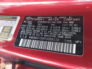 2023 Genesis GV70 2.5T z VIN KMUMADTB6PU089110, wystawiony jako IAAI lot #41238255 z przebiegiem 29 159 mil mil oraz . Historia ofert i sprzedaży dostępna na DreamBid. Obrazek 9.