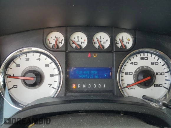 2010 Ford F-150 XL with VIN 1FTFW1EV9AFA88645, listed as a Copart auction lot 52750215 with 149,412 mi miles and Clean title. Bid and sale history available at DreamBid. Image 9.