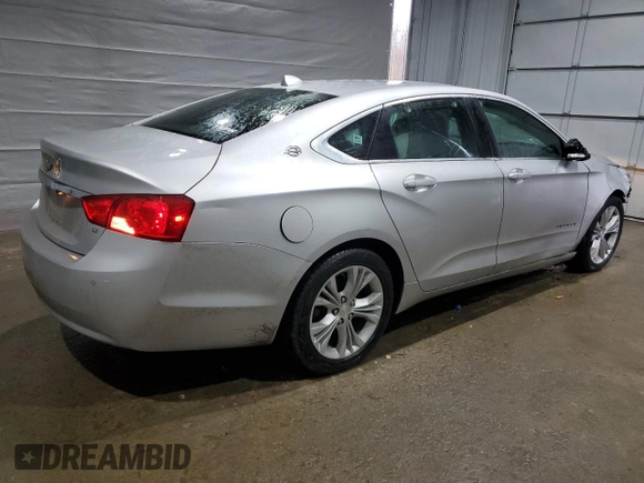 2014 Chevrolet Impala LT with VIN 2G1125S30E9105338, listed as a Copart auction lot 47850585 with 96,366 mi miles and Salvage Title. Bid and sale history available at DreamBid. Image 3.