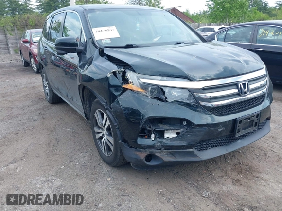 2016 Honda Pilot EX-L with VIN 5FNYF6H53GB070382, listed as a IAAI auction lot 39476567 with 83,741 mi miles and . Bid and sale history available at DreamBid. Image 6.