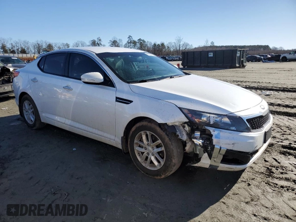 2013 Kia Optima LX with VIN KNAGM4A70D5435354, listed as a Copart auction lot 42798125 with 116,638 mi miles and Salvage Title. Bid and sale history available at carsss.com. Image 4.
