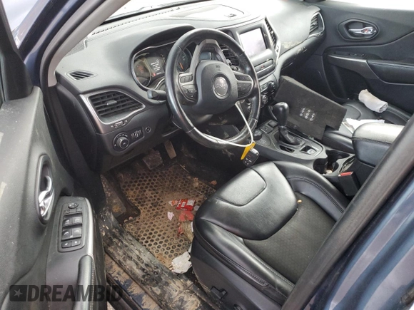 2019 Jeep Cherokee Latitude Plus with VIN 1C4PJMLB9KD442027, listed as a Copart auction lot 45796005 with 85,860 mi miles and Salvage Title. Bid and sale history available at DreamBid. Image 8.