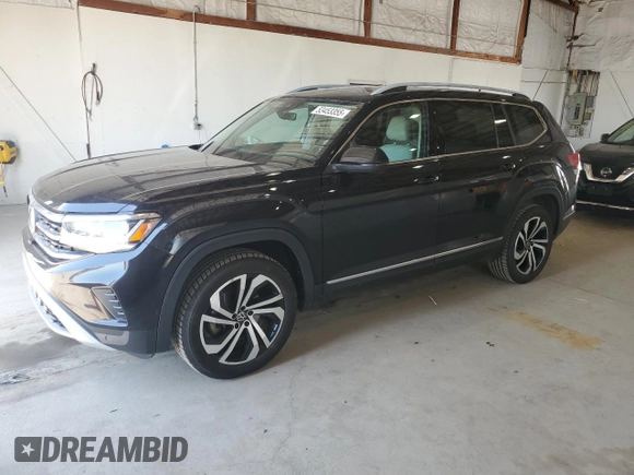 2021 Volkswagen Atlas SEL Premium with VIN 1V2TR2CA8MC529511, listed as a Copart auction lot 53453355 with 116,082 mi miles and Salvage title. Bid and sale history available at DreamBid. Image 1.