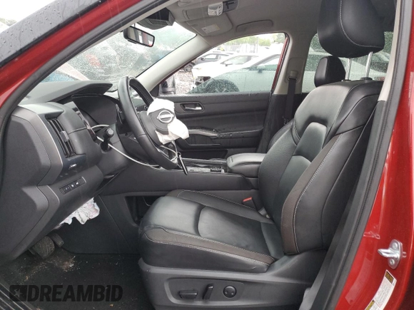 2024 Nissan Pathfinder SL with VIN 5N1DR3CC2RC201114, listed as a Copart auction lot 56775315 with 29,705 mi miles and Salvage title. Bid and sale history available at DreamBid. Image 7.