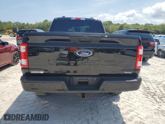 2023 Ford F-150 XL with VIN 1FTEX1EP1PFB25819, listed as a Copart auction lot 46221625 with 20,676 mi miles and Salvage title. Bid and sale history available at DreamBid. Image 6.