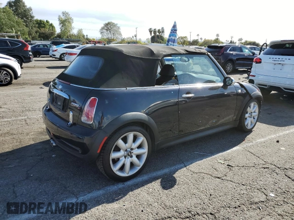 2006 MINI Convertible S with VIN WMWRH33536TK59272, listed as a Copart auction lot 51144475 with 46,024 mi miles and Salvage Title. Bid and sale history available at DreamBid. Image 3.