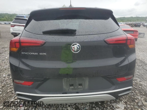 2021 Buick Encore GX Select with VIN KL4MMDS27MB138277, listed as a Copart auction lot 54452665 with 38,087 mi miles and Salvage title. Bid and sale history available at DreamBid. Image 6.