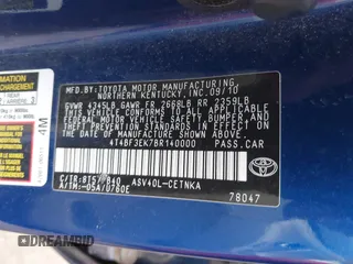 2011 Toyota Camry LE z VIN 4T4BF3EK7BR140000, wystawiony jako IAAI lot #41677891 z przebiegiem 171 718 mil mil oraz . Historia ofert i sprzedaży dostępna na DreamBid. Obrazek 9.