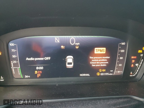 2023 Honda Accord Sport-L with VIN 1HGCY2F7XPA029517, listed as a Copart auction lot 63848945 with 51,195 mi miles and Salvage title. Bid and sale history available at DreamBid. Image 9.