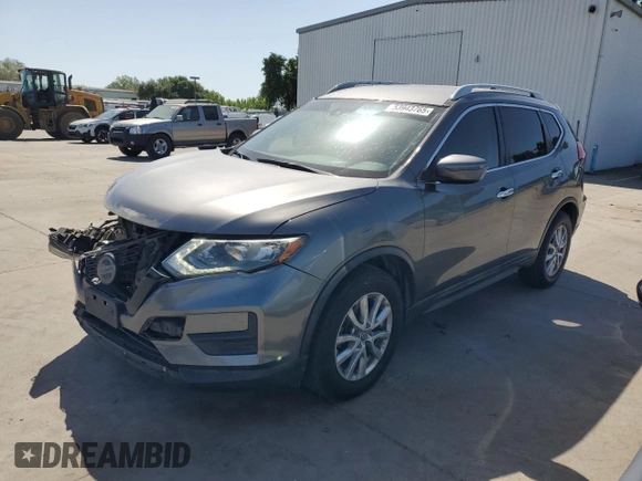2019 Nissan Rogue SV with VIN 5N1AT2MT6KC717527, listed as a Copart auction lot 53943765 with 82,528 mi miles and Salvage Title. Bid and sale history available at DreamBid. Image 1.