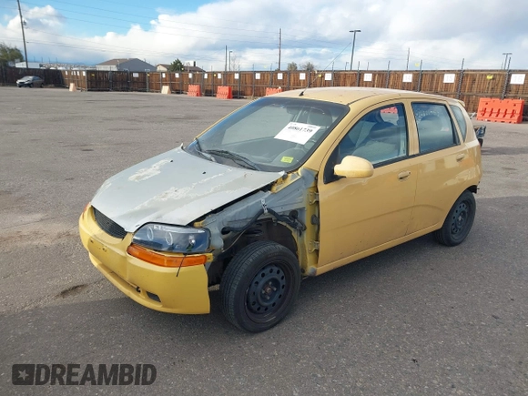 2004 Chevrolet Aveo LS with VIN KL1TJ62674B256250, listed as a IAAI auction lot 40861739 with 134,005 mi miles and . Bid and sale history available at DreamBid. Image 2.