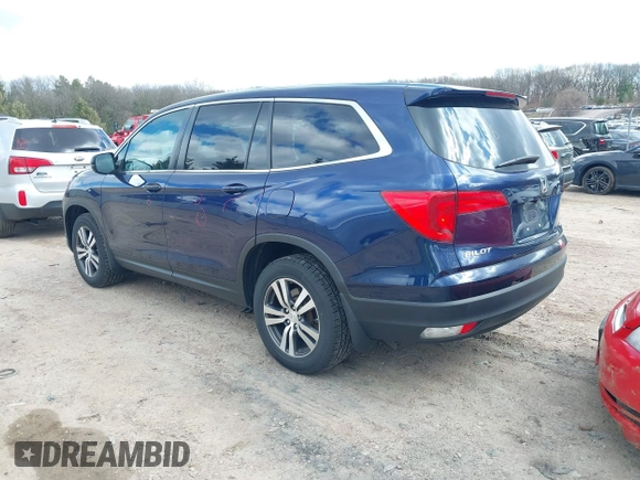 2016 Honda Pilot EX-L with VIN 5FNYF6H51GB057484, listed as a IAAI auction lot 42021196 with 109,470 mi miles. Bid and sale history available at carsss.com. Image 3.