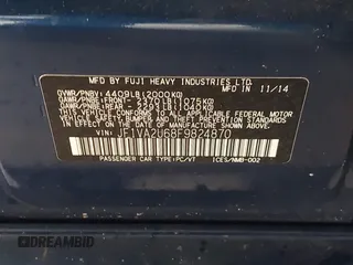 2015 Subaru WRX STI Limited z VIN JF1VA2U68F9824870, wystawiony jako IAAI lot #41853206 z przebiegiem 49 830 mil mil oraz . Historia ofert i sprzedaży dostępna na DreamBid. Obrazek 9.