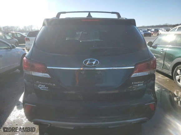 2017 Hyundai Santa Fe Limited Ultimate with VIN KM8SRDHF7HU212280, listed as a Copart auction lot 47893925 with 146,962 mi miles and Salvage Title. Bid and sale history available at carsss.com. Image 6.