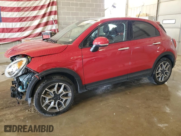 2021 FIAT 500X Trekking with VIN ZFBNF3B13MP944967, listed as a Copart auction lot 58565185 with 69,859 mi miles and Clean title. Bid and sale history available at DreamBid. Image 1.
