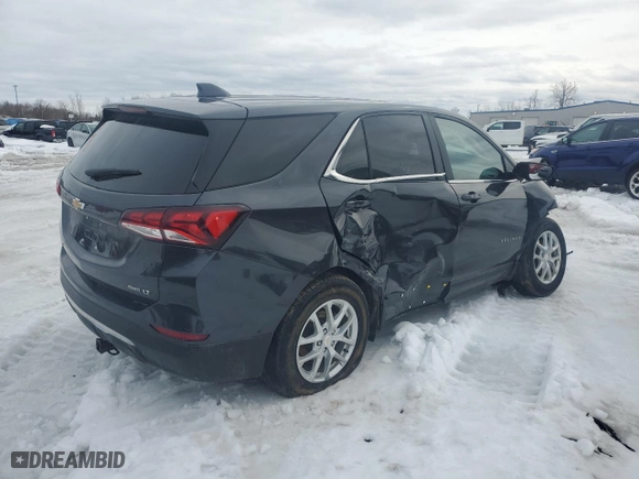 2022 Chevrolet Equinox LT with VIN 3GNAXUEV8NS228668, listed as a Copart auction lot 46578175 with 38,436 mi miles and Salvage Title. Bid and sale history available at carsss.com. Image 3.