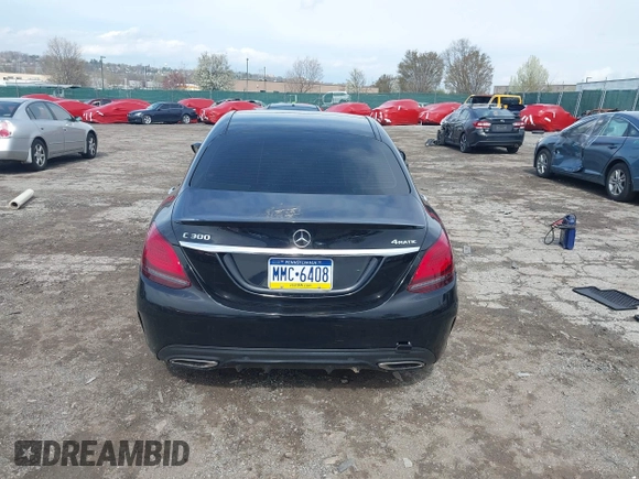 2019 Mercedes-Benz C C 300 with VIN 55SWF8EB5KU321410, listed as a IAAI auction lot 41951332 with Not Provided miles. Bid and sale history available at carsss.com. Image 16.