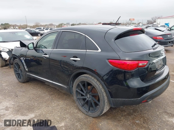 2016 Infiniti QX70 with VIN JN8CS1MU8GM672048, listed as a IAAI auction lot 41625197 with 94,317 mi miles and . Bid and sale history available at DreamBid. Image 3.