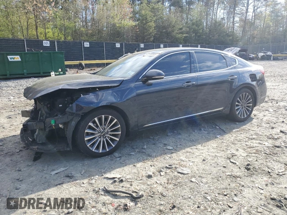 2017 Kia Cadenza Premium z VIN KNALC4J15H5081186, wystawiony jako Copart lot #53206995 z przebiegiem 86 953 mil mil oraz Szkody całkowita. Historia ofert i sprzedaży dostępna na DreamBid. Obrazek 1.