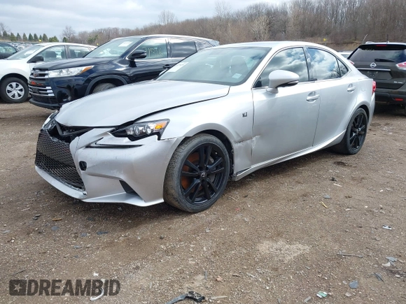 2014 Lexus IS 350 with VIN JTHCE1D25E5002075, listed as a IAAI auction lot 41877829 with 105,269 mi miles. Bid and sale history available at carsss.com. Image 17.