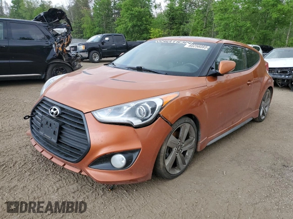 2013 Hyundai Veloster Turbo with VIN KMHTC6AE2DU131877, listed as a Copart auction lot 60256085 with 228,298 mi miles and Clean title. Bid and sale history available at DreamBid. Image 1.