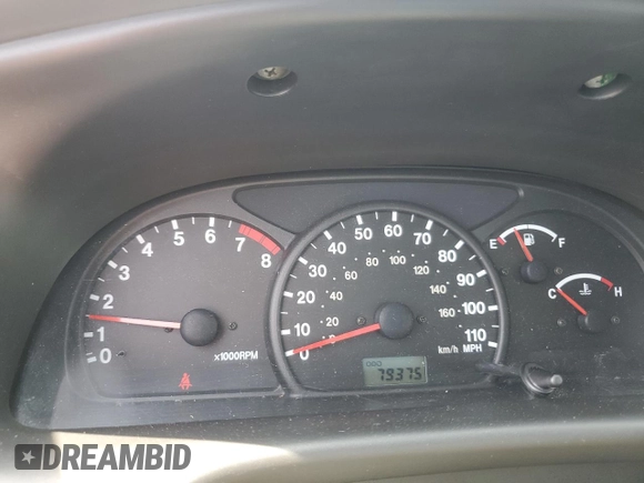 2002 Chevrolet Tracker ZR2 with VIN 2CNBJ734726906603, listed as a Copart auction lot 65281904 with 79,375 mi miles and Clean title. Bid and sale history available at DreamBid. Image 9.