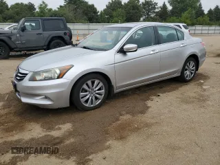 2011 Honda Accord EX-L with VIN 1HGCP3F86BA009033, listed as a Copart auction lot 59231125 with 147,874 mi miles and Salvage title. Bid and sale history available at DreamBid. Image 1.