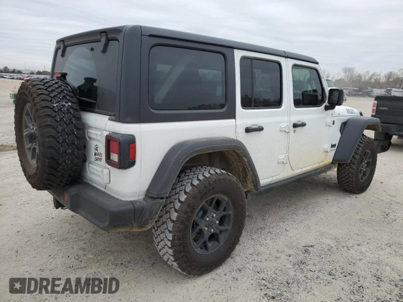 2024 Jeep Wrangler Sport with VIN 1C4PJXDG7RW364535, listed as a Copart auction lot 89122785 with 1,631 mi miles and Salvage Title. Bid and sale history available at DreamBid. Image 3.