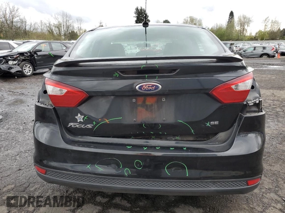 2014 Ford Focus SE with VIN 1FADP3F22EL433306, listed as a Copart auction lot 52242515 with 133,140 mi miles and Salvage Title. Bid and sale history available at carsss.com. Image 6.