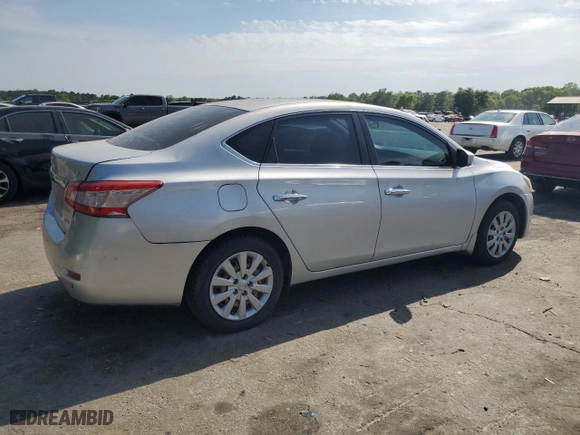 2014 Nissan Sentra S with VIN 3N1AB7AP6EL620433, listed as a Copart auction lot 53177425 with 126,931 mi miles and Salvage Title. Bid and sale history available at carsss.com. Image 3.