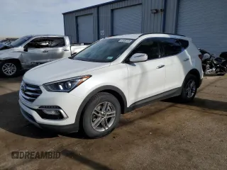 2018 Hyundai Santa Fe 2.4L с VIN 5XYZU3LB0JG555083, выставлен на аукционе Copart как лот 57936135 с пробегом 60 517 миль миль и Списание • Salvage title. История ставок и продаж доступна на DreamBid. Изображение 1.