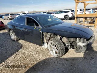 2018 Audi A5 Sportback Premium with VIN WAUDNCF59JA017458, listed as a Copart auction lot 88017795 with 81,412 mi miles and Salvage Title. Bid and sale history available at carsss.com. Image 4.