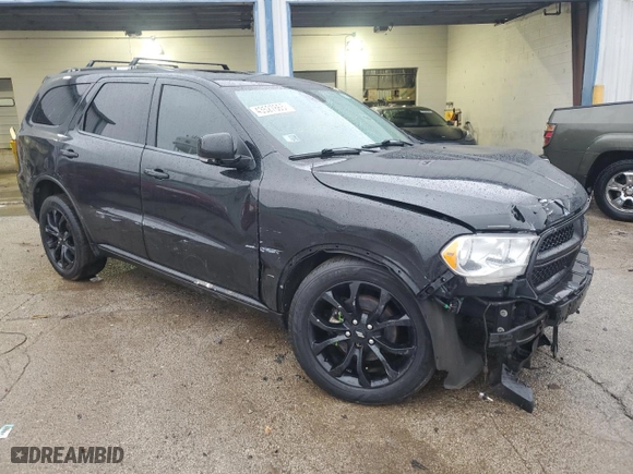2012 Dodge Durango Crew with VIN 1C4RDJDG9CC266970, listed as a Copart auction lot 43527665 with 99,557 mi miles and Salvage Title. Bid and sale history available at carsss.com. Image 4.