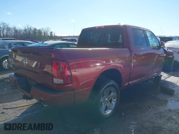 2012 Ram 1500 Sport with VIN 1C6RD7MT9CS161603, listed as a IAAI auction lot 41202927 with 212,522 mi miles and . Bid and sale history available at DreamBid. Image 4.