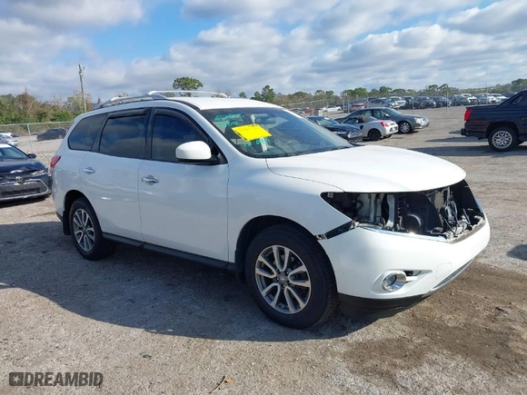 2013 Nissan Pathfinder SL with VIN 5N1AR2MN2DC650590, listed as a IAAI auction lot 41613958 with 111,264 mi miles. Bid and sale history available at carsss.com. Image 1.